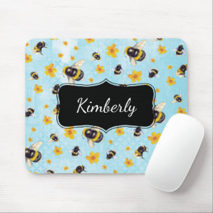 Tapis De Souris Aquarelle Monogram Bumblebee