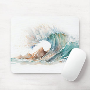 Tapis De Souris Aquarelle Ocean Wave