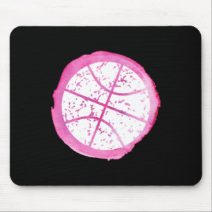 Tapis De Souris Aquarelle rose fille de basket
