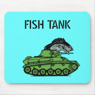 Tapis De Souris Aquarium - poisson conduisant un réservoir d'arm