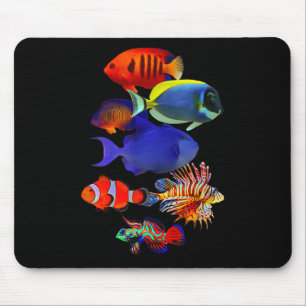 Tapis De Souris Aquariums de poissons récifaux en eau salée Amateu