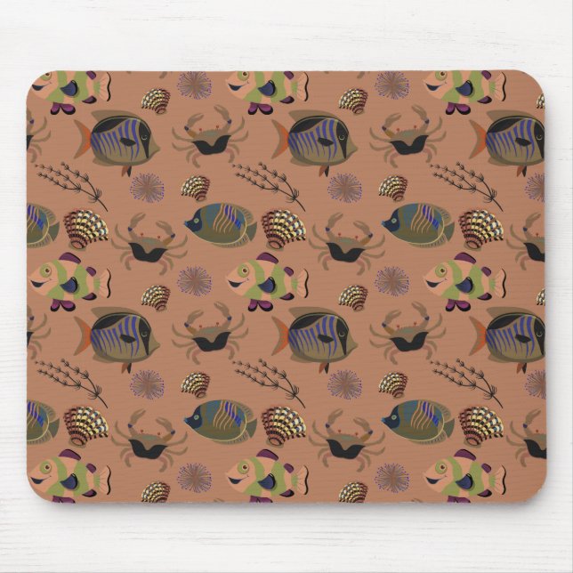 Tapis De Souris Aquatic animals | ocean underwater life (Devant)
