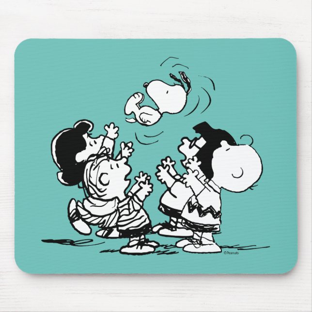 Tapis De Souris Arachides Gang Lifting Snoopy (Devant)
