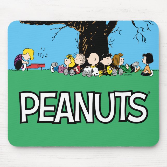 Tapis De Souris Arachides Gang Sous Un Arbre (Devant)