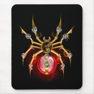 Tapis De Souris Araignée en vapeur noire