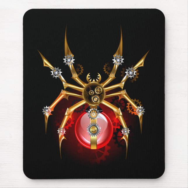 Tapis De Souris Araignée en vapeur noire (Devant)