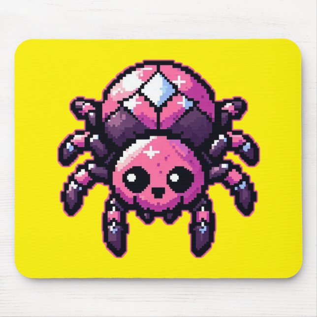 Tapis De Souris Araignée Pixel mignonne (Devant)