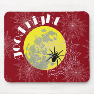 Tapis De Souris Araignées croisées en filet à pleine lune