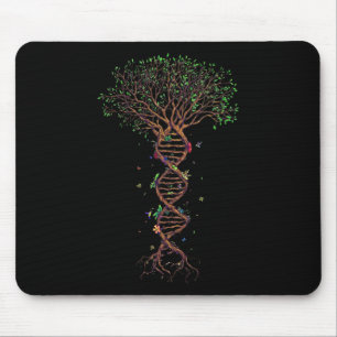 Tapis De Souris Arbre Adn Génétique Funky Jour des terres Plante U