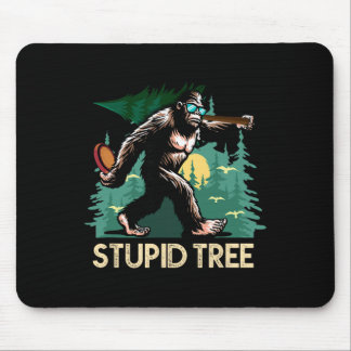 Tapis De Souris Arbre bête Disc Golf Bigfoot Frolfing Drôle Sasqu