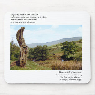 Tapis De Souris Arbre dans les desiderata maximaux Mousepad de