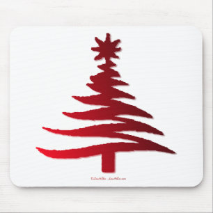 Tapis De Souris Arbre de Noël Rouge