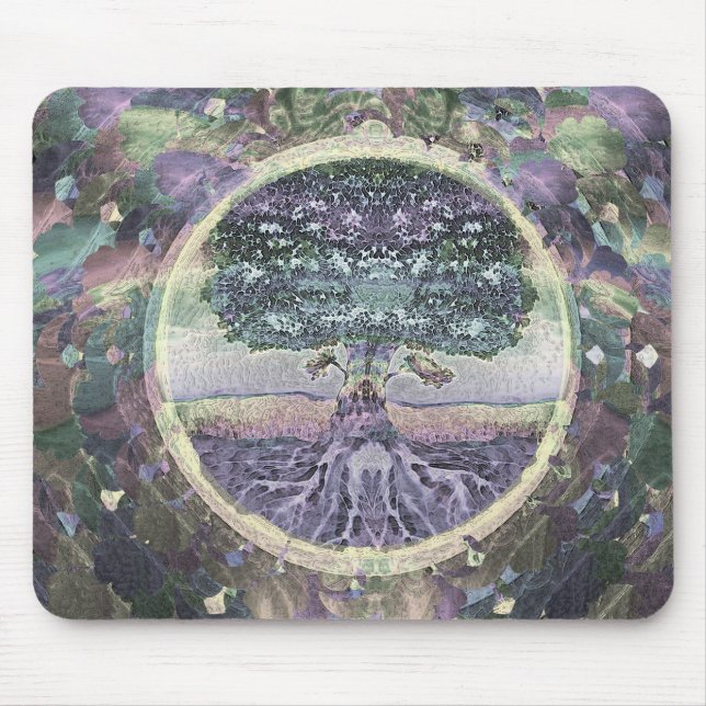 Tapis De Souris Arbre de santé et de prospérité de la vie (Devant)