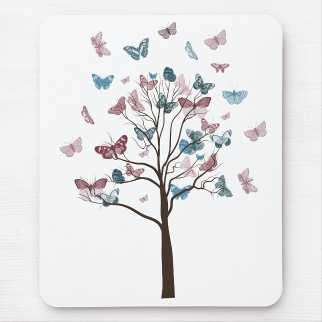 Tapis De Souris Arbre des papillons (Devant)