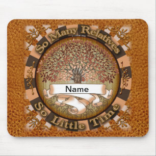Tapis De Souris Arbre Généalogique de la Famille Nom de Famille