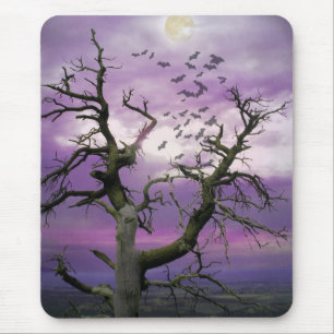Tapis De Souris Arbre Halloween