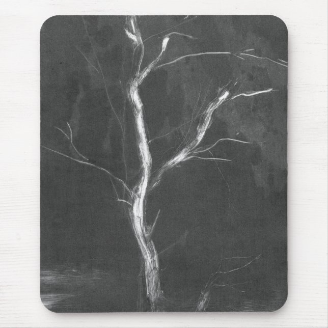 Tapis De Souris Arbre noir Mousepad (Devant)