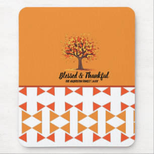 Tapis De Souris Arbres d'automne dorés Joyeux remerciement de Than