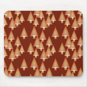 Tapis De Souris Arbres de Noël métalliques modernes - cuivre