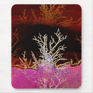 TAPIS DE SOURIS ARBRES D'HIVER