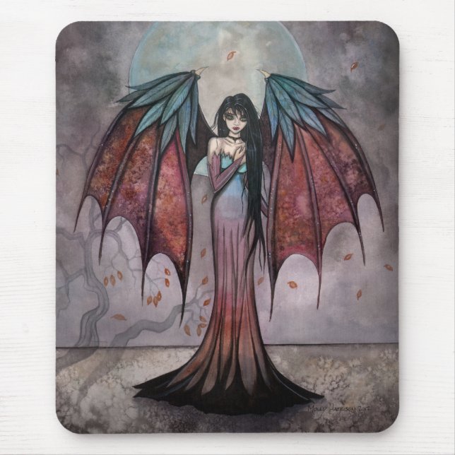 Tapis De Souris Arbres fantômes Vampire gothique Imaginaire Fairy  (Devant)