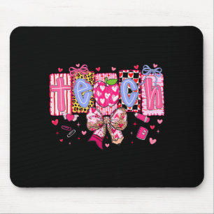 Tapis De Souris Arc de la Saint-Valentin pour enseignant Cœur d'en