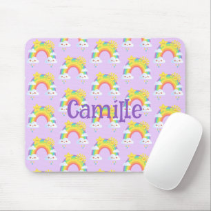 Tapis De Souris Arc-en-ciel coloré esthétique