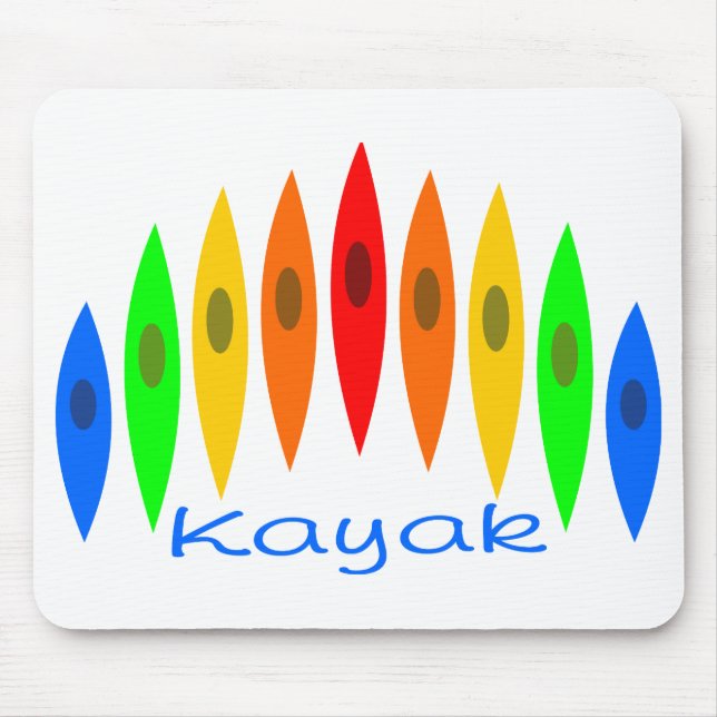 Tapis De Souris Arc-en-ciel des kayaks (Devant)