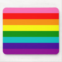 Arc en ciel drapeau gay LGBT Mousepad