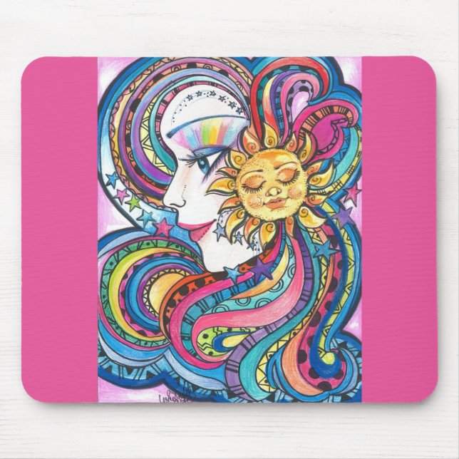Tapis De Souris Arc-en-ciel et Sun Mousepad d'imaginaire (Devant)