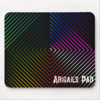 Arc-en-ciel géométrique avec nom