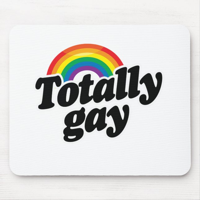 TAPIS DE SOURIS ARC-EN-CIEL TOTALEMENT GAI - BLANC - .PNG (Devant)
