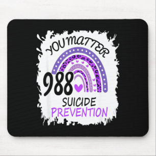 Tapis De Souris Arc-en-ciel vous 988 prévention bande colorée