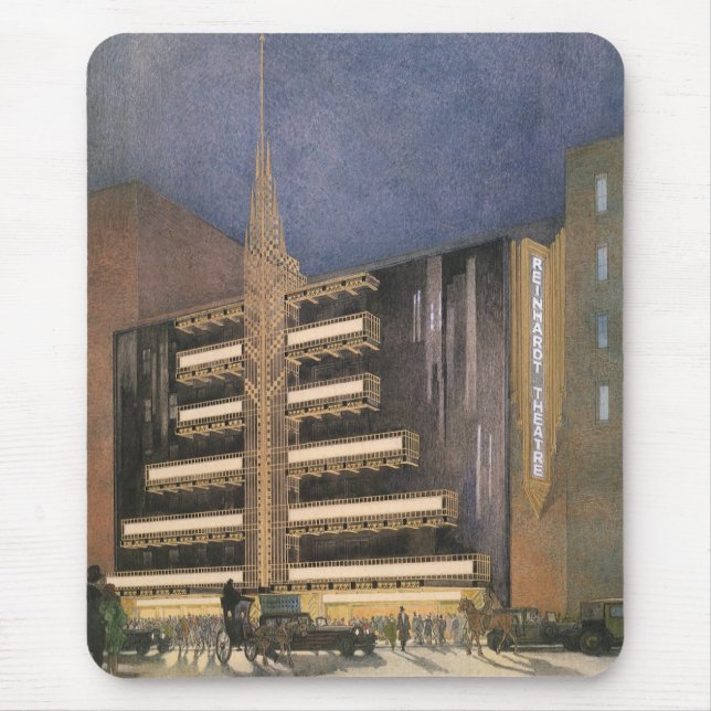 Tapis De Souris Architecture Art Déco vintage, Bâtiment à New York (Devant)