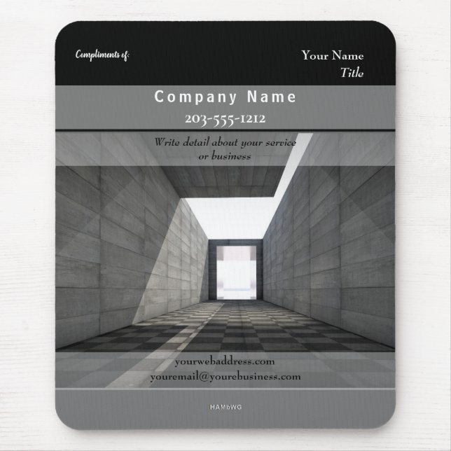 Tapis De Souris Architecture Mousepad promotionnelle HAMbyWG (Devant)