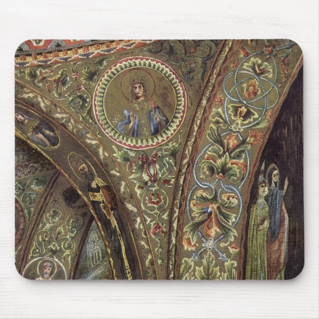 Tapis De Souris Architecture vintage, Arche décorative dans une ég (Devant)
