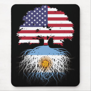 Tapis De Souris Argentine Argentine Amérique États-Unis Drapeau de