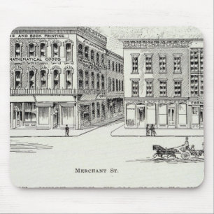 Tapis De Souris Argile du côté ouest de Montgomery et Washington