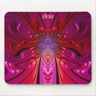 Tapis De Souris ARIA ~ Pad rose sauvage et rouge souris