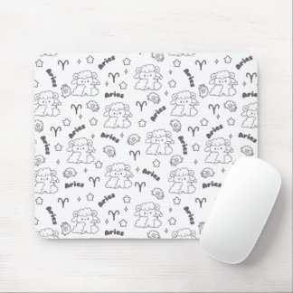 Tapis De Souris Aries Zodiac Elegance - Art Line Bunny & Ram
