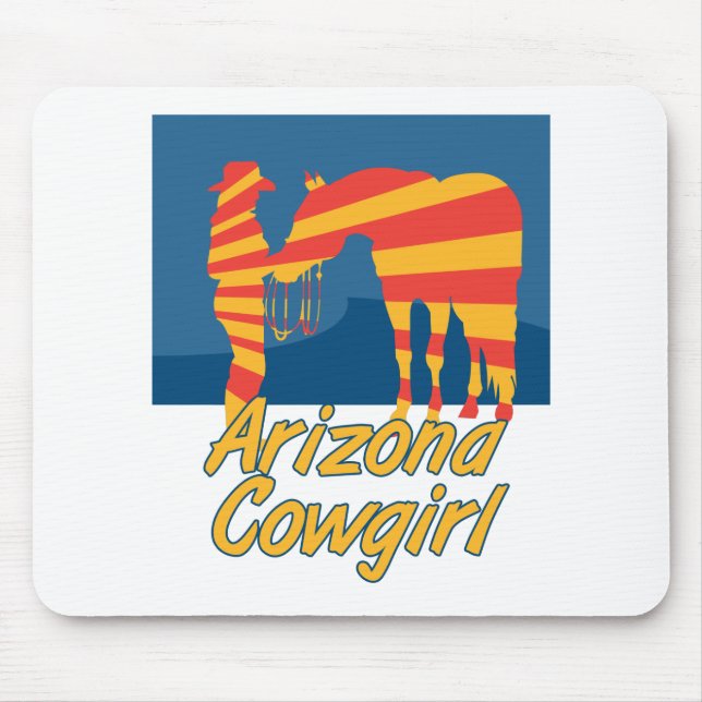 Tapis De Souris Arizona CowGirl (Devant)