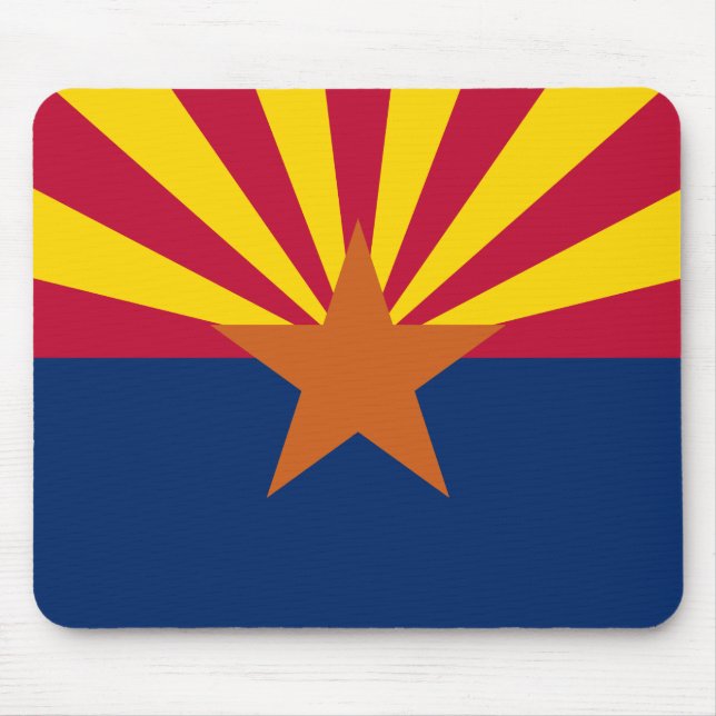 Tapis De Souris Arizona Drapeau : Réglage de Star Sun, État du cui (Devant)