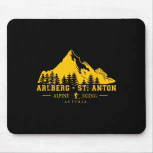 Tapis De Souris Arlberg St. Anton Autriche Station de ski alpin