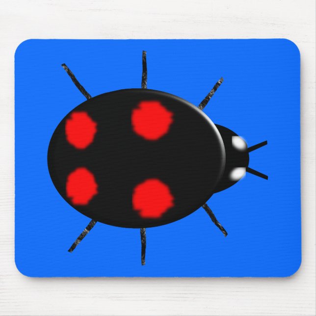 Tapis De Souris Arlequin Ladybird Mousepad (Devant)