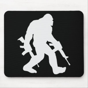 Tapis De Souris Armé Bigfoot Sasquatch 2e Amendement 2A #