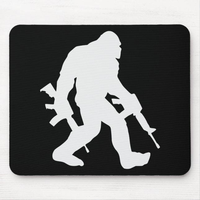Tapis De Souris Armé Bigfoot Sasquatch 2e Amendement 2A # (Devant)