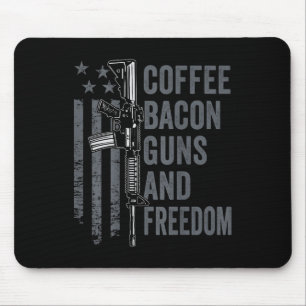Tapis De Souris Armes à café et ampoule; Liberté - Barbecue Grill 