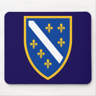 Tapis de souris Armoiries de Bosnie-Herzégovine