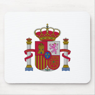 Tapis De Souris Armoiries de l'Espagne symbole emblème drapeau