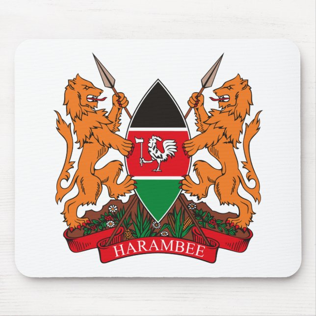Tapis De Souris Armoiries du Kenya Mousepad (Devant)